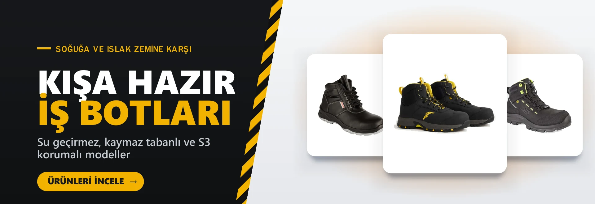 Kışa Hazır İş Botları – Su geçirmez, kaymaz tabanlı ve S3 korumalı modeller