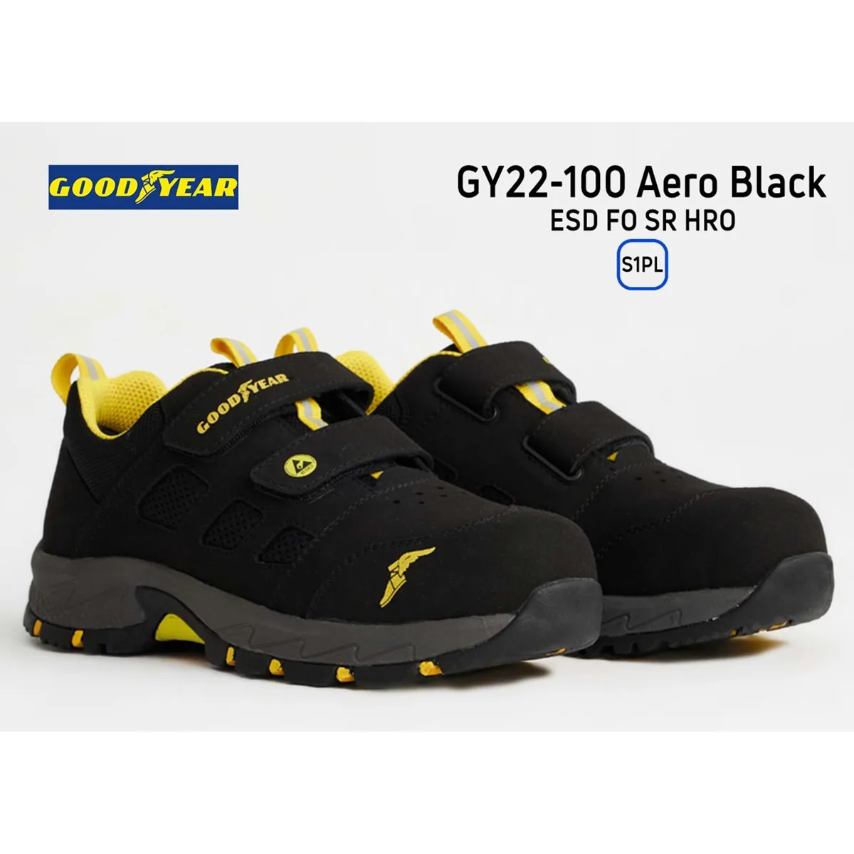 Goodyear İş Ayakkabısı - GY22-100 Aero Black ESD FO SR HRO S1PL