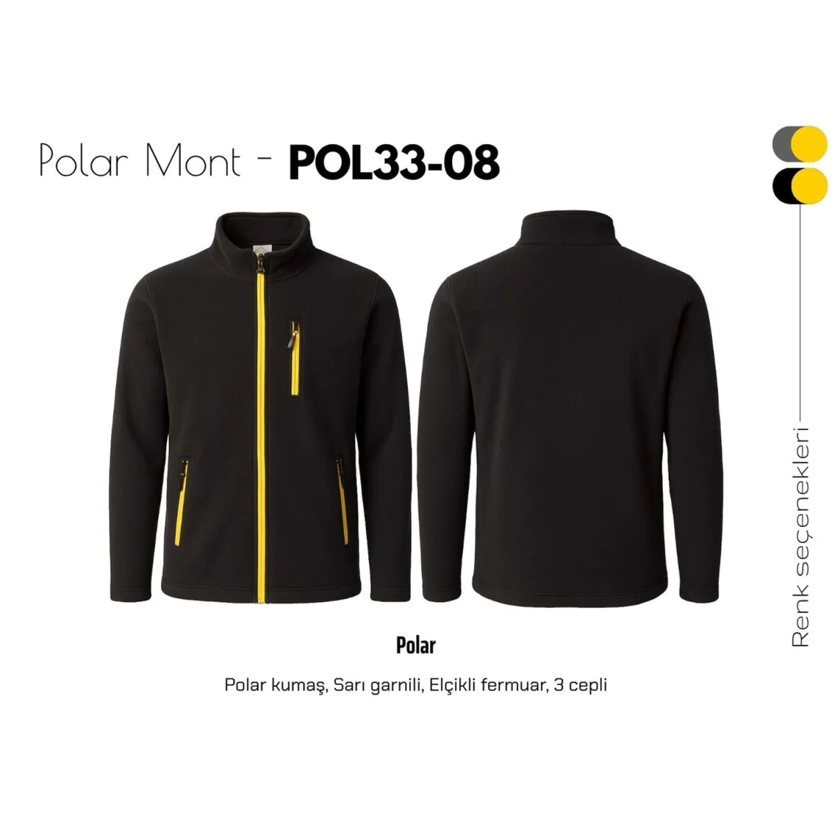 Sarı Garnili Polar Mont – Model 2