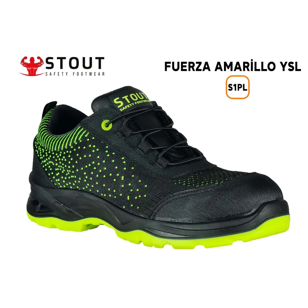 Stout İş Ayakkabısı Kompozit Burunlu DD 52 Fuerza Amarillo S1P YSL