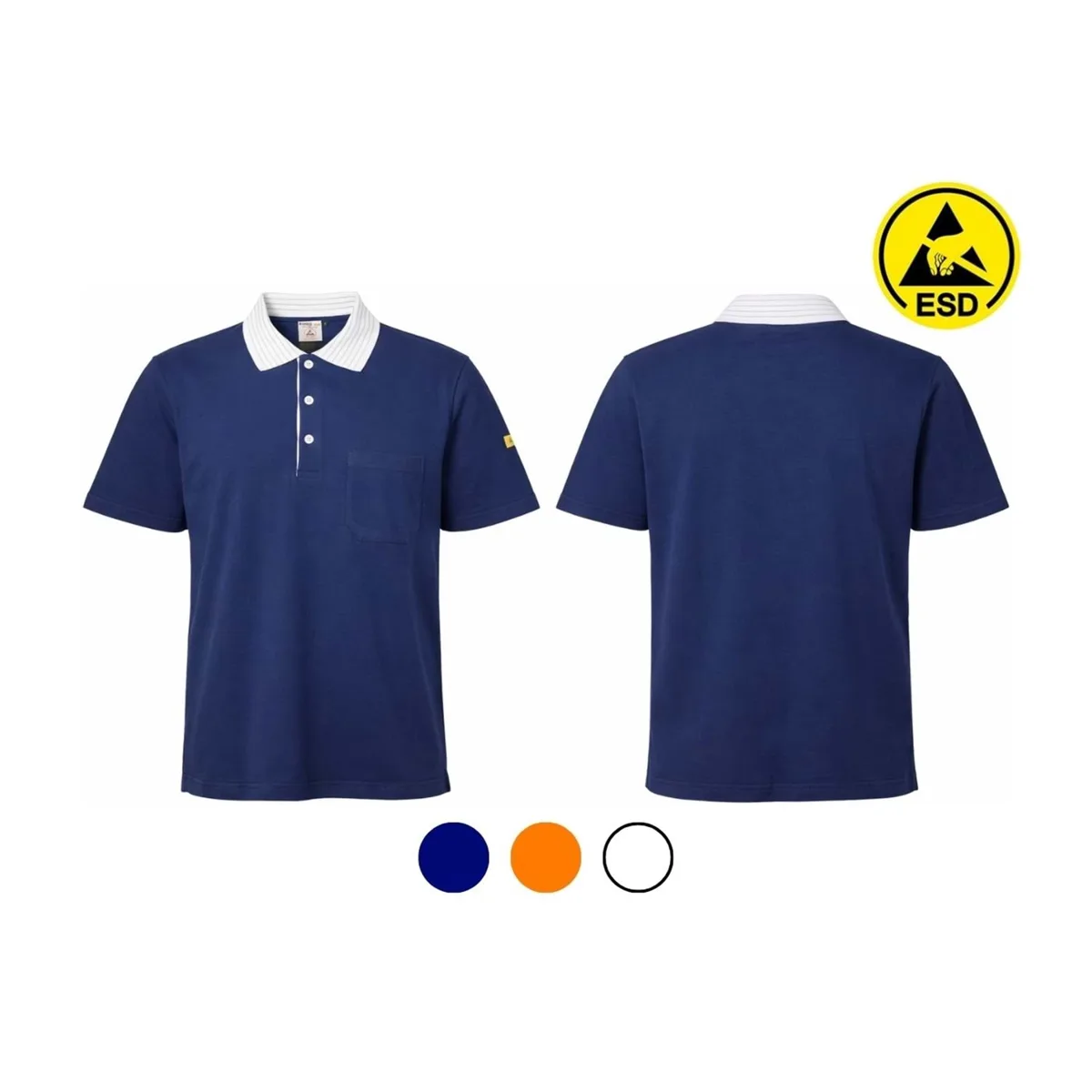 Antistatik (ESD) Polo Yaka Tişört – Model 2