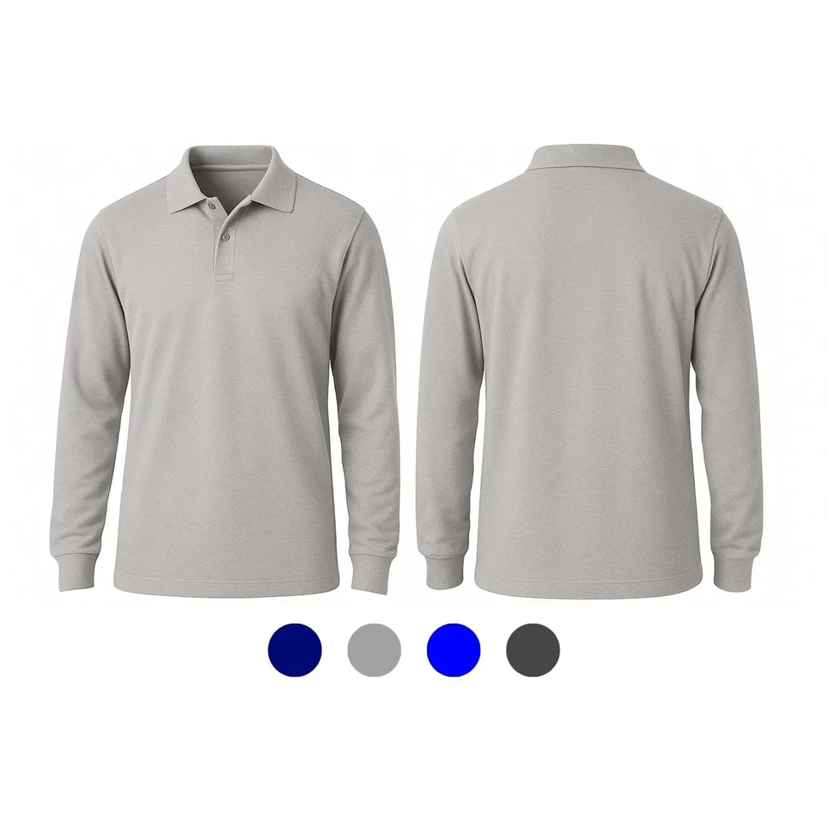 Polo Yaka Uzun Kol Tişört – Pike